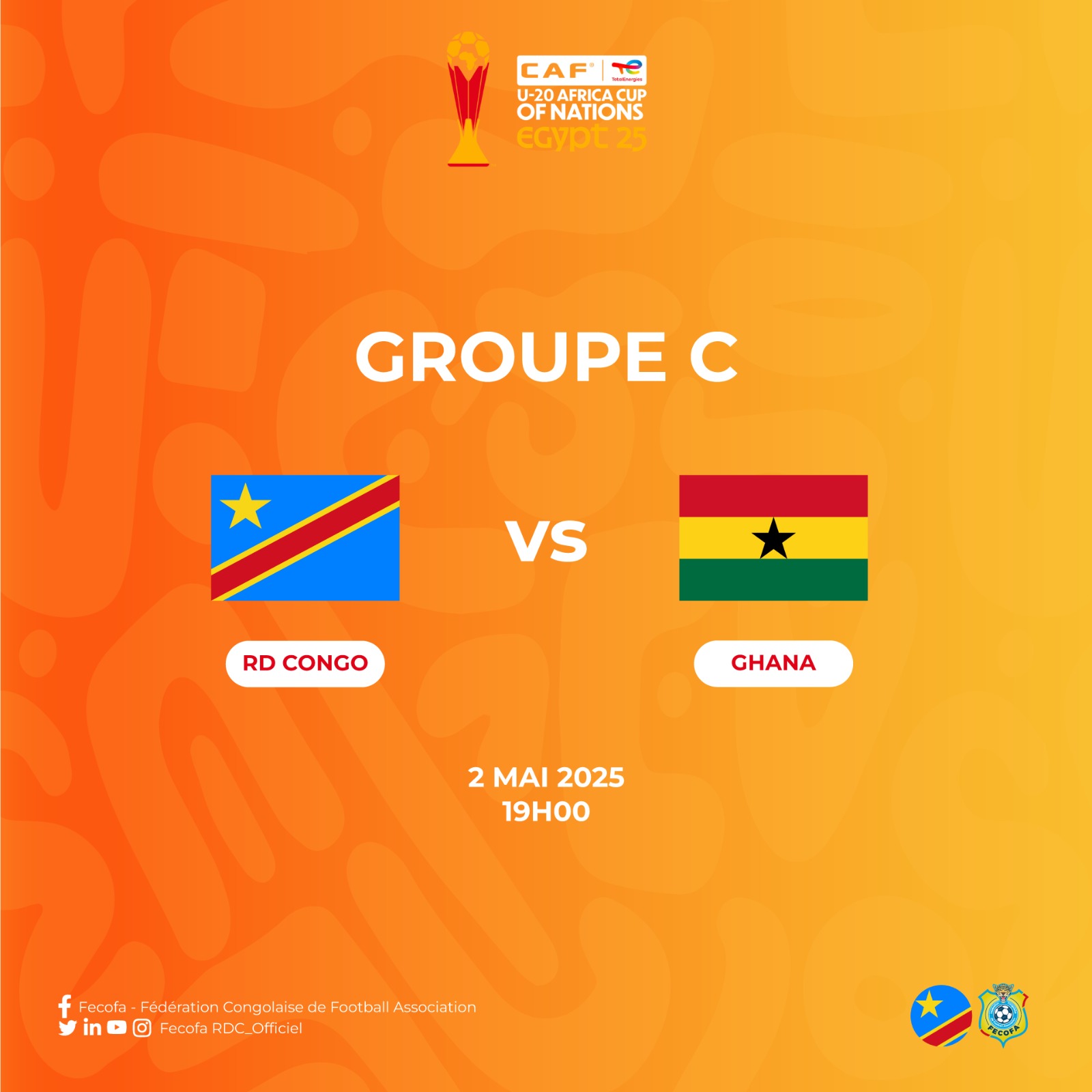 CAN-U20  : LES LÉOPARDS FACE AUX BLACKS STARS CE SOIR